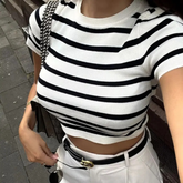 Camisa Cropped Sailor